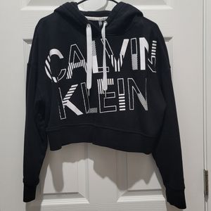 Calvin Klein Cropped Logo Hoodie